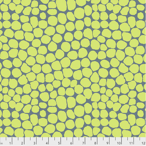 Brandon Mably PWBM053 Jumble Lime Cotton Fabric By The Yard