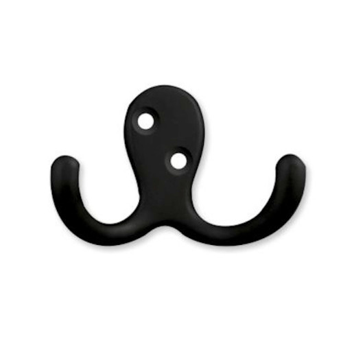 Liberty B59104M-FB  Double Prong Hook Flat Black 5 Pack