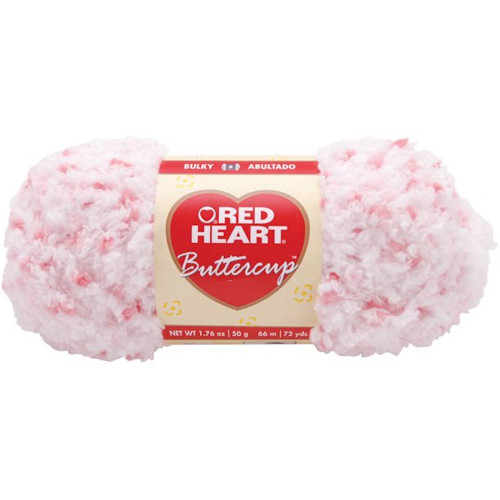 Red Heart Buttercup White Coral Knitting & Crochet Yarn