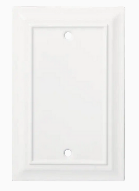 Brainerd Architectural W31560-PW Single Blank Switch Plate Pure White