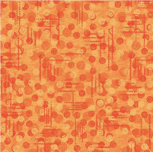 Blank Quilting Jot Dot Tonal Texture Orange Cotton Fabric By The Yard