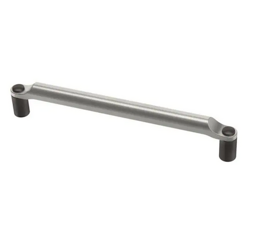 Liberty P39417C-SBR Satin Nickel & Coco Bronze 6 5/16" Riveted Drawer & Cabinet Pull