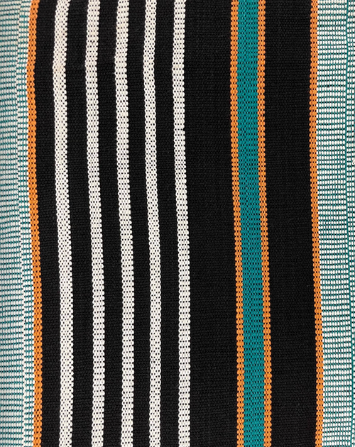 African Faso Dan Fani Handmade Woven Teal Cotton Fabric 43" x 68"