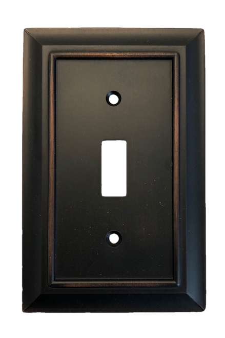 Brainerd W10087-BZM Architect Matte Bronze Single Switch Wall Plate Cover