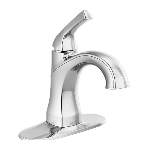 Delta 15770LF Portwood Chrome 1-Handle Single Hole 4" Centerset Bath Faucet