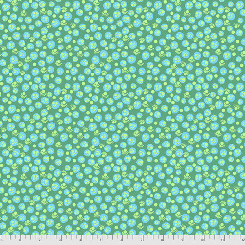 Free Spirit Anna Maria Horner PWAH156 Bright Eyes Dot Your Eyes Jade Fabric By Yard