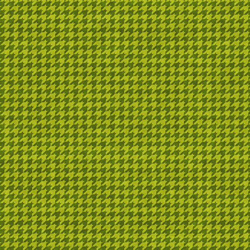 Henry Glass Houndstooth Basics Lime Cotton Fabric By The Yard