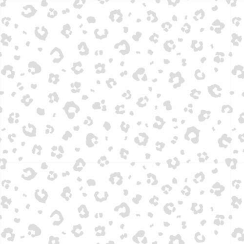 Blank Quilting Morning Mist VI Leopard Skin White Tonal Cotton Fabric By The Yard