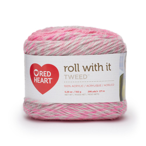 Red Heart Roll With It Popular Pink Knitting & Crochet Yarn