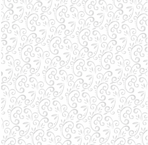Studio E Snow Place Like Home Swirl White Cotton Flannel Fabric By Yard