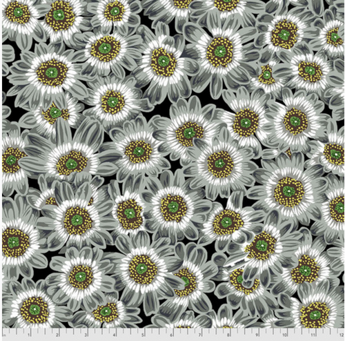 Free Spirit Philip Jacobs PWPJ112 Lucy Grey Cotton Quilting Fabric by Yd