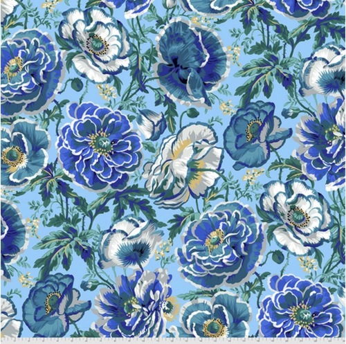 Free Spirit Philip Jacobs PWPJ109 Dorothy Blue Cotton Fabric by Yd