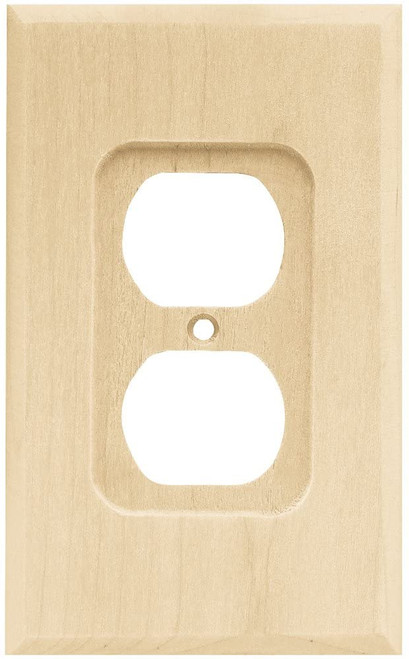 Franklin Brass W10397-UN Unfinished Wood Single Duplex Wall Plate Cover 6 pack
