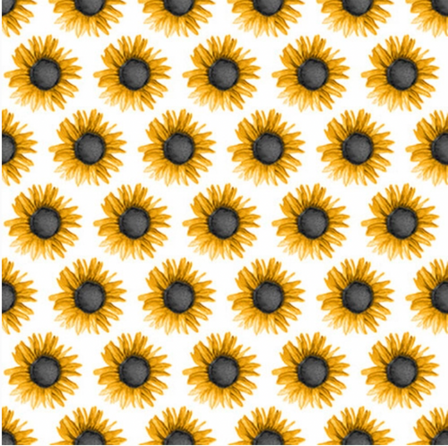 Blank Quilting Show Me The Honey Sunflowers White Cotton Fabric By The Yard