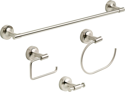 Franklin Brass VOI64-SN Voisin 4 Piece Bath Accessory Set Satin Nickel Finish