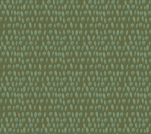 Blend Textiles Mia Charro Forest Friends Sweet Leaves Olive Cotton Fabric By Yard