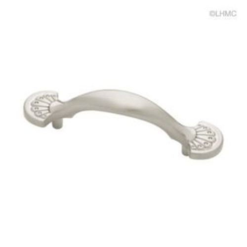 P30049-SN Satin Nickel 3" Fan Design Cabinet Drawer Pull