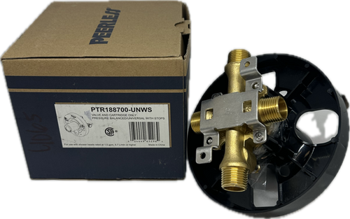 Peerless PTR188700-UNWS 1/2-in ID Compression x 1/2-in OD Compression Brass Tub Filler Valve