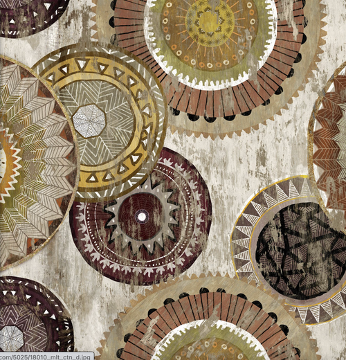 3 Wishes Global Luxe Medallion Multi Cotton Fabric By The Yard