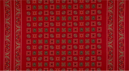 Studio E Wild Wild West Bandana Border Red Fabric By The Yard