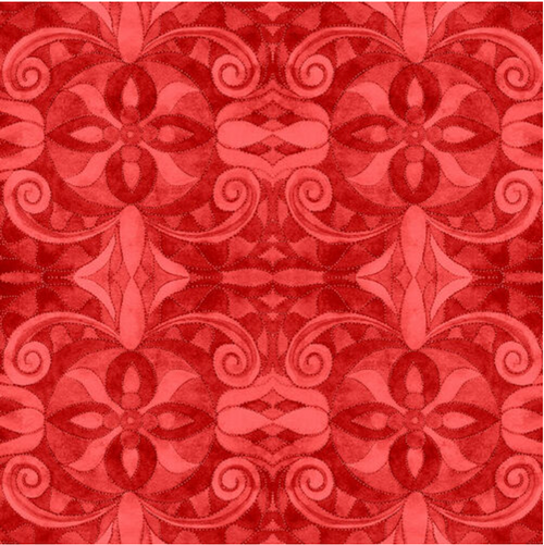 Blank Quilting 108" Quilt Back Baroque Red Fabric By Yd