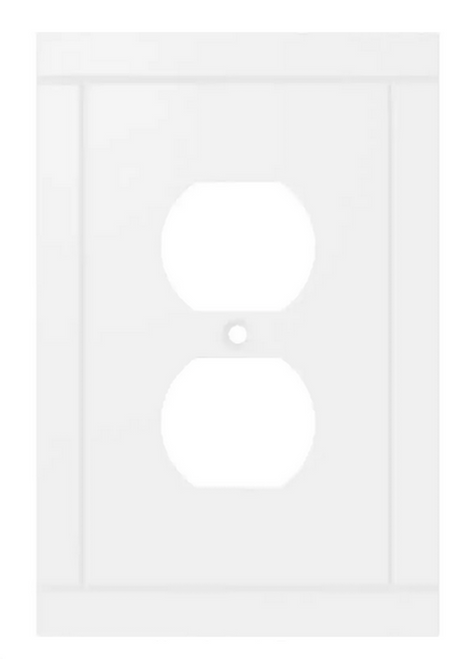 Liberty W44653-PW Craftsman Single Duplex Cover Plate Pure White