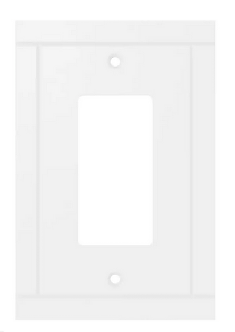 Liberty W44652-PW Craftsman Single GFCI Decora Cover Plate Pure White