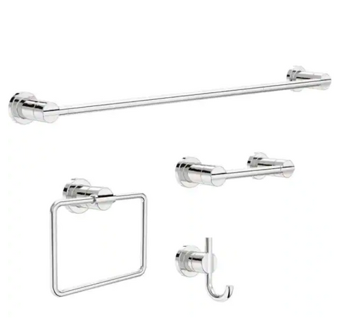 Delta NIC64-PC Nicoli 4 Piece Bath Accessory Set Polished Chrome Finish