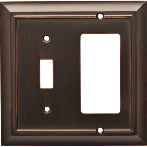 Brainerd W10601-BZM Architect Matte Bronze Switch / GFCI Wall Plate Cover