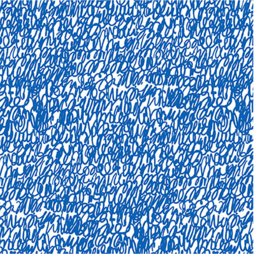 Blank Quilting Points of Hue Scribble Navy Fabric By Yard