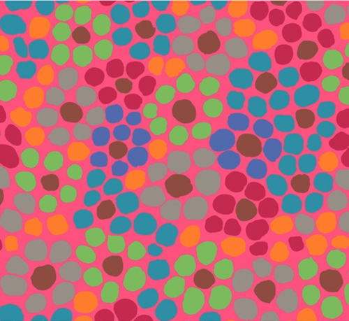 Free Spirit Brandon Mably Flower Dot Pink Cotton Fabric By The Yard