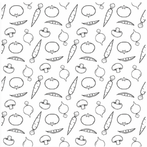 Henry Glass Country Fresh Tossed Vegetable White Fabric By The Yard