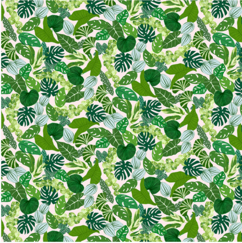 Blank Quilting You Grow Girl Allover Leaves Green Fabric By The Yard