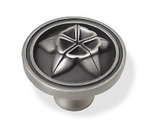 PBF392Y-BSP Brushed Satin Pewter Penta Drawer Cabinet Knob Pull