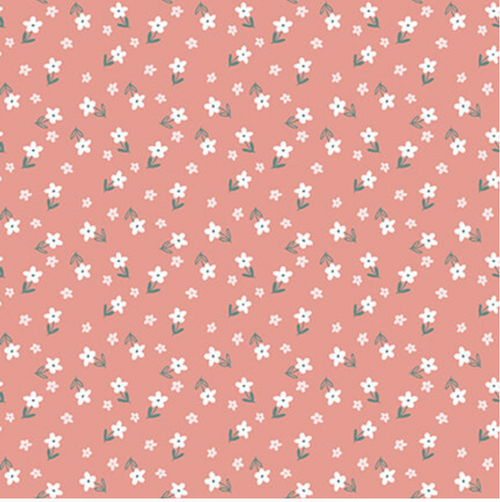 Studio E Blossom & Grow Tiny Floral Toss Pink Fabric By The Yard