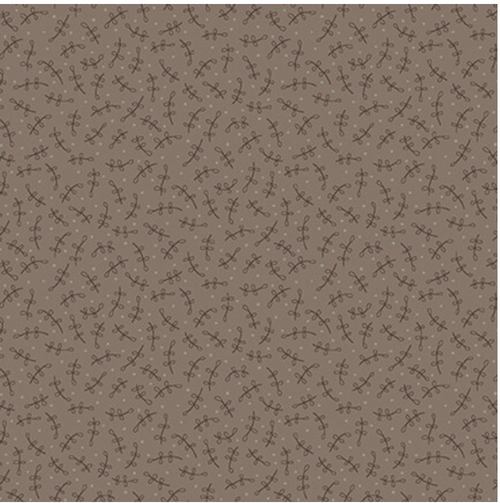 Henry Glass O Christmas Tree Leaves Seal Brown Fabric By The Yard