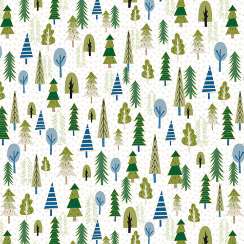 Henry Glass Loving Camp Life Trees Multi Cotton Fabric By The Yard