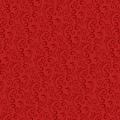 Studio E Snow Place Like Home Swirls Red Cotton Flannel Fabric By Yard