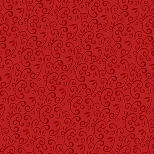 Studio E Snow Place Like Home Swirls Red Cotton Flannel Fabric By Yard