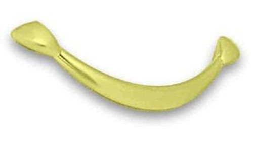 PN0276-PB  Polished Brass 5" Smiley Cabinet Drawer Pull