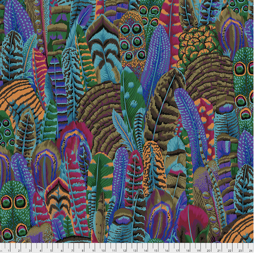 Free Spirit Philip Jacobs Feathers Autumn Cotton Quilting Fabric By The Yard