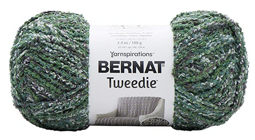 Bernat Tweedie Pine Forest Acrylic Cotton Blend Knitting & Crochet Yarn