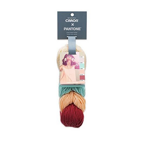 Caron Pantone X Peach Bluff Parfait 5-Color Knitting & Crochet Yarn