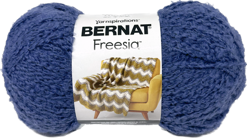 Bernat Freesia Wool Blend Bulky Knitting & Crochet Yarn Indigo