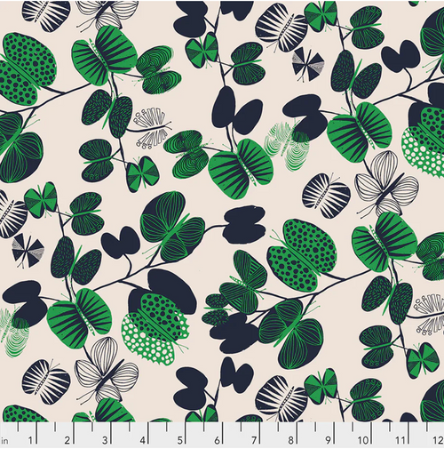 Boho Leaves - Floral Fabric by the Yard