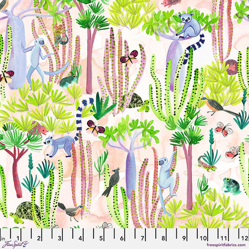 Free Spirit Katy Tanis Madagascar Adventure Spiny Forest Sand Fabric By Yard