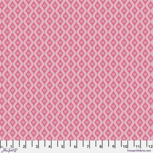 Free Spirit A Celebration of Sanderson Whitney Daisy Pink Cotton Fabric By The Yard