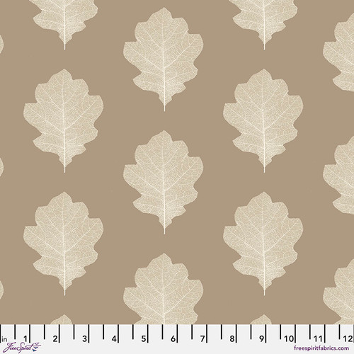 Free Spirit Sanderson Woodland Blooms Oak Filigree Wheat Fabric By The Yard