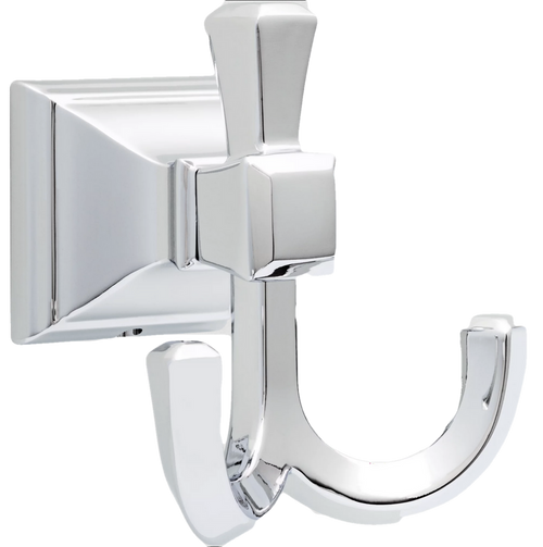 Better Homes & Gardens BHGV35-PC Chandler Bath Towel & Robe Hook Polished Chrome