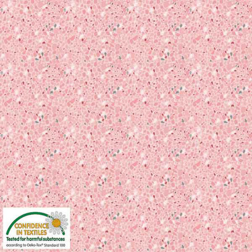 Stof European Quilting Best Bits Granite Pink Cotton Fabric By The Yard